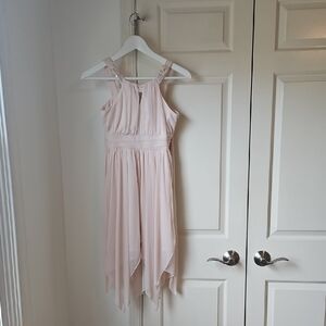 Pink Halter Sundress for Wedding Guest